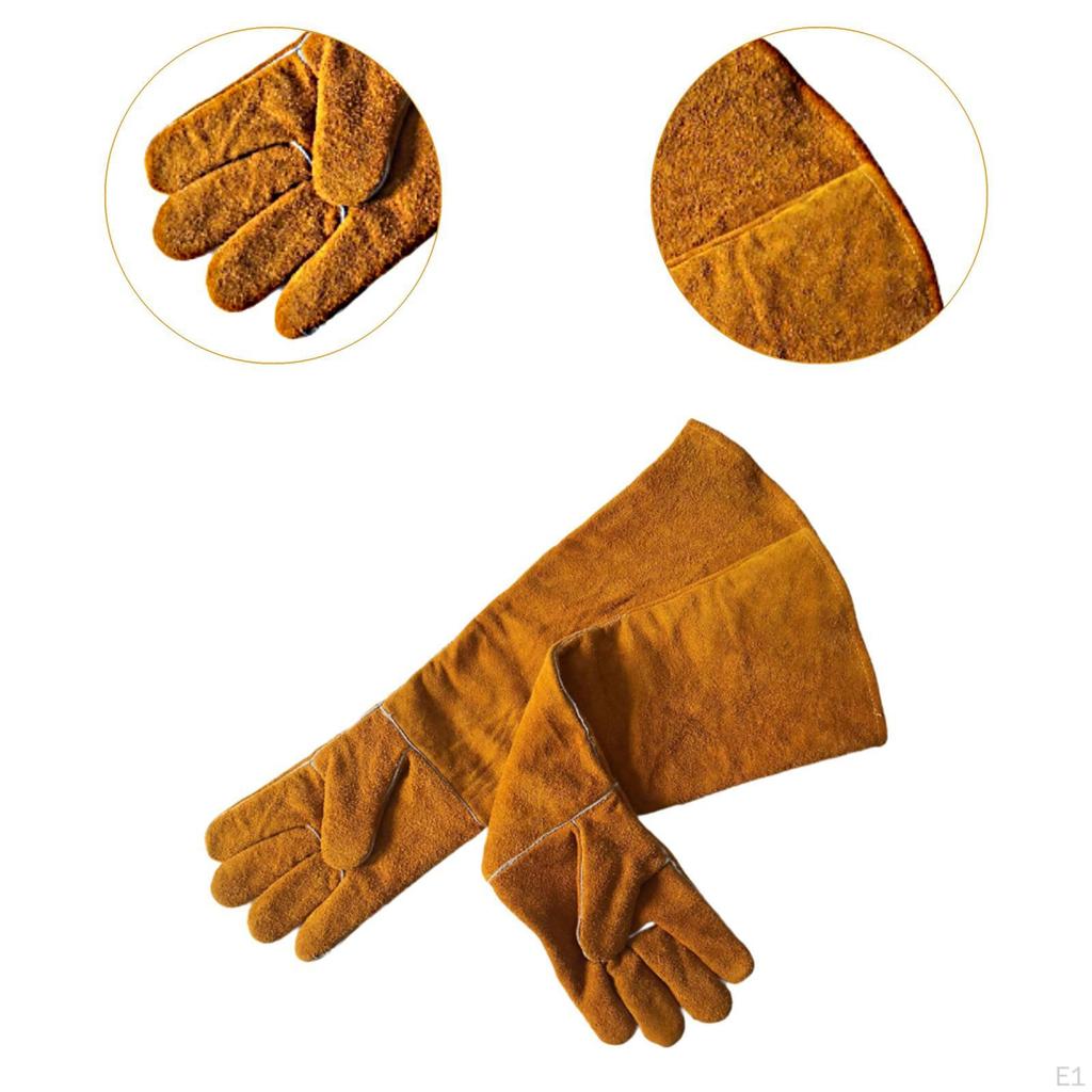 23.6 inch Animal Handling Anti Bite Gloves Welding Glove for BBQ