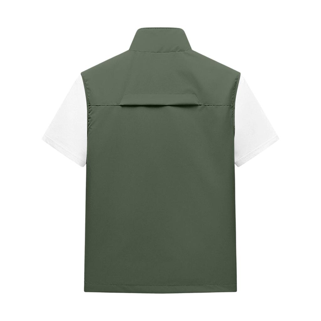 Gilet Leggero da Uomo per Esterno Asciugatura Rapida Multitasche Gilet da Pesca Impermeabile Giacca Senza Maniche da Escursionismo per Viaggio Campeggio