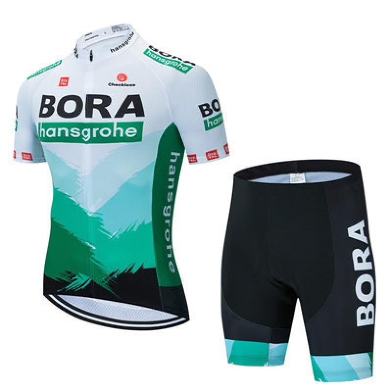 Mens Cycling Jersey Set Short Sleeve Breathable Road Bike Apparel Outdoor Sport Wear