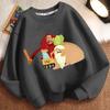 Children's Fashion John's Farm Hoodies for Autumn and Winter, Casual Round-neck Hoodies for Boys and Girls