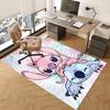 Stitch Cartoon Carpets and Rug 3D Printing Carpet Floor Mat Living Room Bedroom Large Area Soft Carpet-JM014