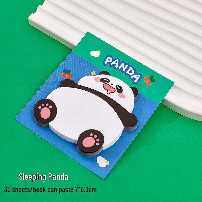 Panda-Shaped Sticky Notes: Reusable Adhesive for Students & Scrapbooking
