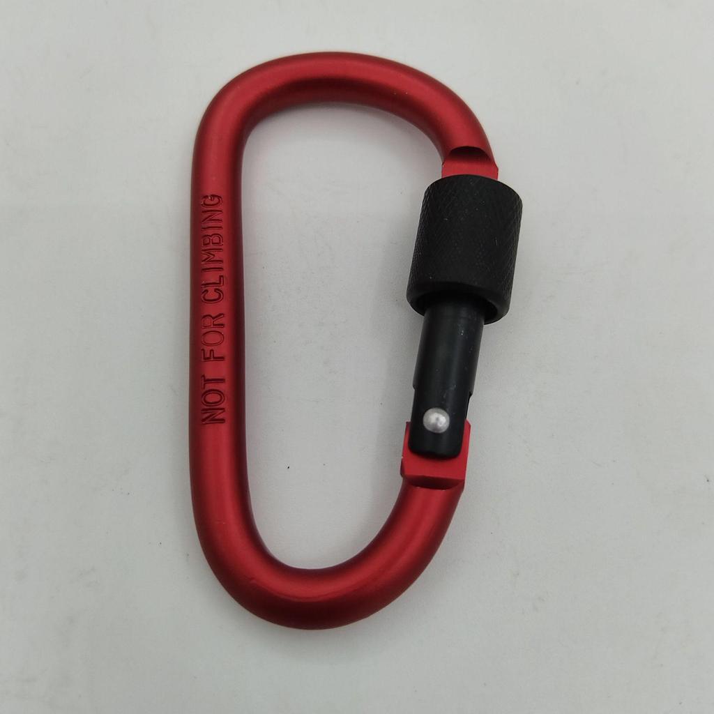 Bold No. 8 Aluminum Locking Hook D-Ring Carabiner Quick Link Nut Buckle for Backpacks