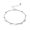 Star Bracelet Exquisite Simple Sterling Silver Five-Pointed Star Double Bracelet Women'S Premium Jewelry