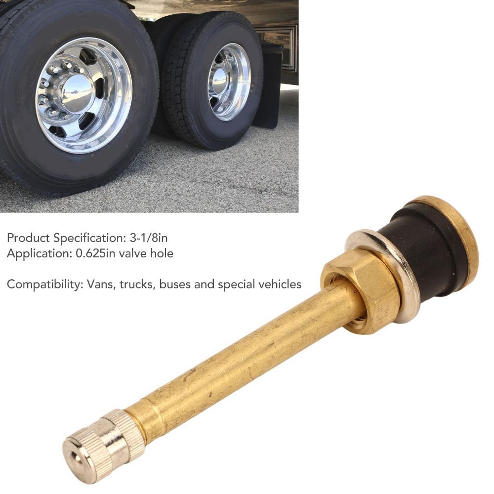 20PCS 0.625" Rim Hole Tire Valve Stem Brass Tubeless Truck Valve Durable Truck Valve Stem Auto Shop
