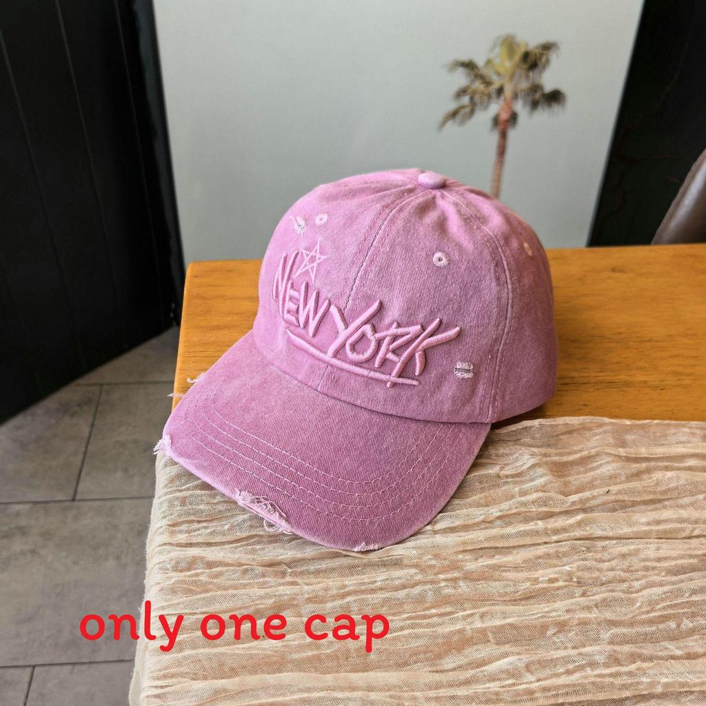 Cotton Baseball Cap For Men And Women With Embroidered Letter Design Sun Protection Casual Style