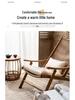 Outdoor Balcony Rattan Folding Table and Chairs Set - Woven Recliner for Garden or Patio