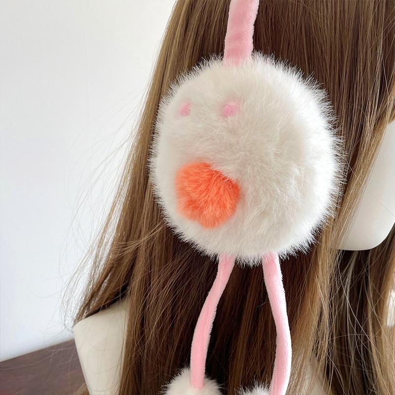 1Pc Snowman Earmuffs Plush Protection Ear Anti-Freezing Keep Warm Outdoor