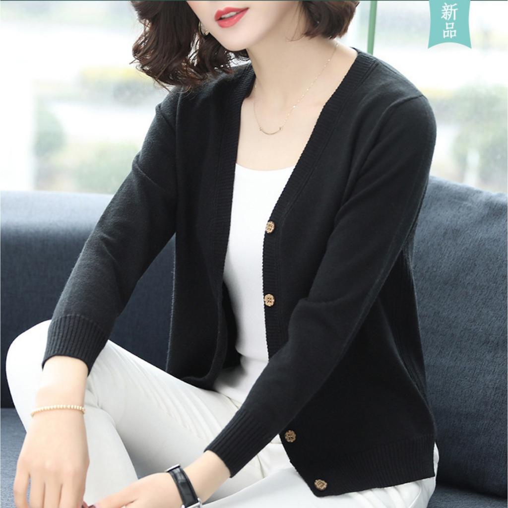 Autumn/Winter Women's Knitted V-Neck Cardigan