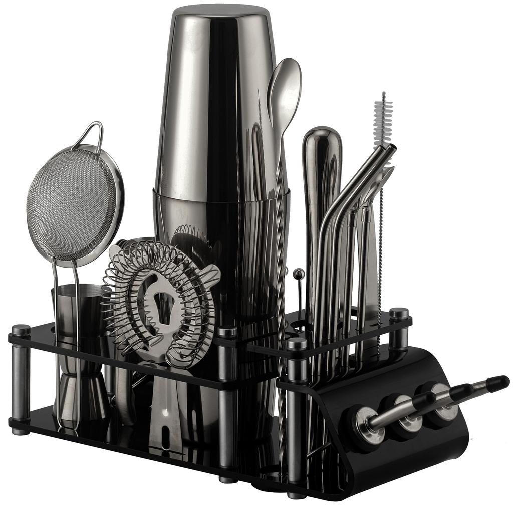 Cruiser Bartender 24-teiliges Set, Shakerglas, Mischglas, Cocktail-Barwerkzeuge, Weinset, Barkeeper-Set