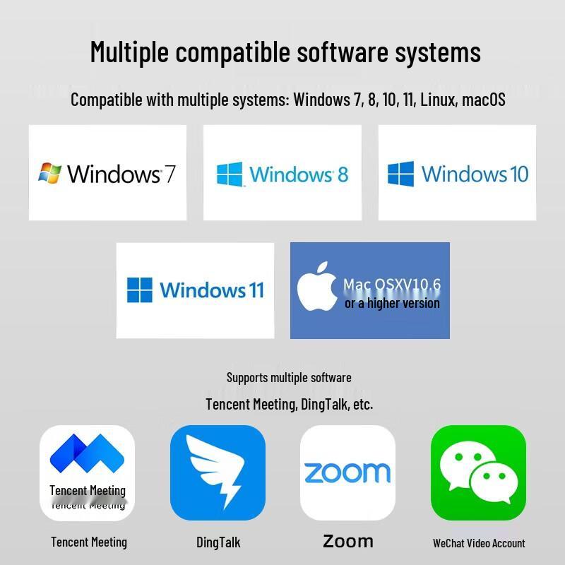 Huboss T60-4K 4K UHD USB Webcam with Microphone