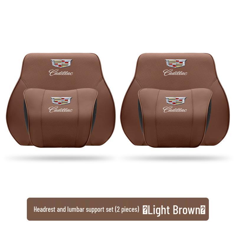 Cadillac CT5/4, XTS, XT4/5, ATSL Headrest and Lumbar Support Pillow Set