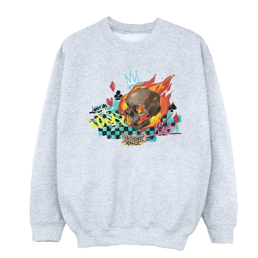 Disney Womens/Ladies Wreck It Ralph Race Skull Sweatshirt