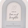 Amore Arch Plaque 18cm - 10 Years