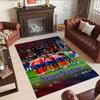 Atletico Madrid Customize Text Area Rug Perfect for Foyer Dining Room Entryway Hallway Anti-slip Rug Office home decor