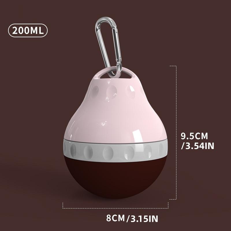 

Portable Dog Water Dispenser Teardrop Shape Lightweight Plastic Container for Travel And Outdoor Activities Colorful рожевий