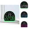 Digital Led Alarm Clock With Temperature And Humidity Display For Home Office Decor