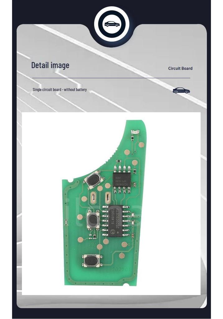 95430-1W020: Compatible 2+1 Button Kia Rio Folding Key Circuit Board, 315MHz FSK