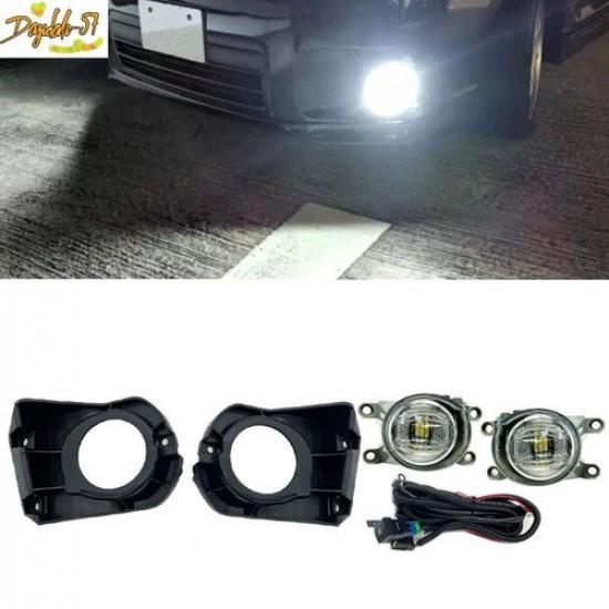 Pair For Toyota Corolla Cross LED DAYTIME RUNNING LIGHT FOG LAMP KIT