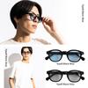 [Puente] Sunglasses for Men and Women - Stylish, Demi Tortoiseshell, Green, Light Green, Wellington Style, Suitable for Driving, UV Protection (UV400)