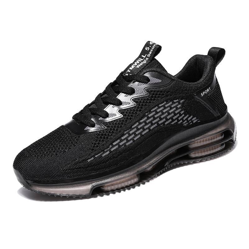 Summer men's thin trendy shoes Hollow and breathable boys' trendy brand sports shoes Running net shoes Teen blade air cushion shoes