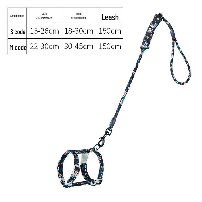 Anti-Escape Dog & Cat Leash with Cute Puppy Harness