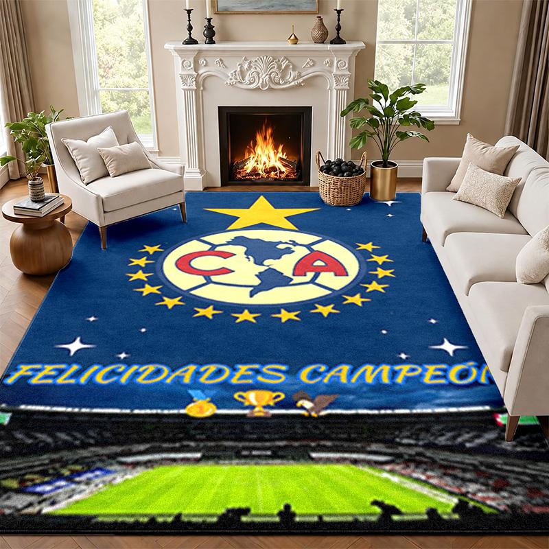 Club America Carpet Door Mat for Living Room or Bedroom Protective Mat Under Chair Office Decoration Christmas Gift Birthday Present