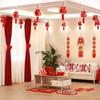 2cps Red Chinese Felt Lantern Three-dimensional Hanging Decoration Chinese New Year Lantern Non-woven Fabric