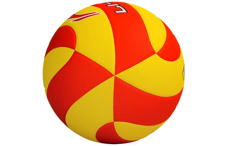 Li Ning Pu Size 5 Volleyball Unisex Red Yellow LVQK003-3