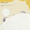10in Interactive Wood Hand Drum Sheepskin Tambourine Percussion Instrument Toy for Kids Music Education Fun Instrument
