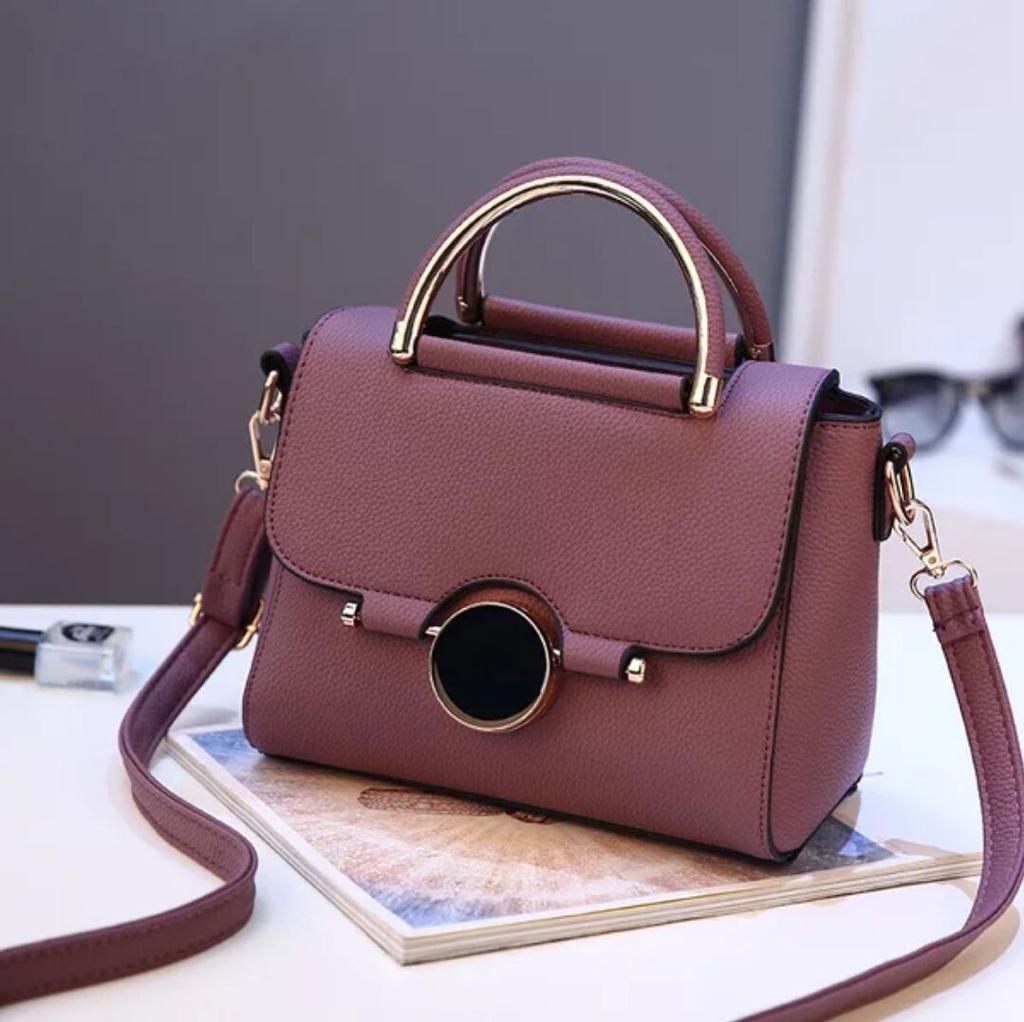 New Style Sweet Fashion Women Bag Solid Color Trendy Crossbody Shoulder Handbag