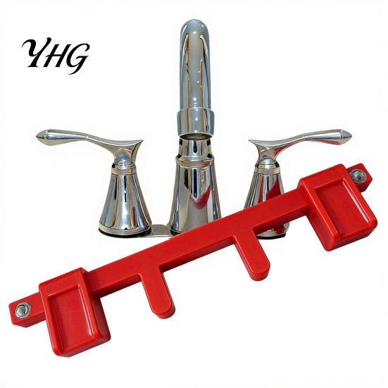 Toddler Proof Faucet Lock Handle for Double Faucets, Child & Pet Sink Water Taps Safety Guard, Universal Adjustable Tap Device Kitchen Bathroom