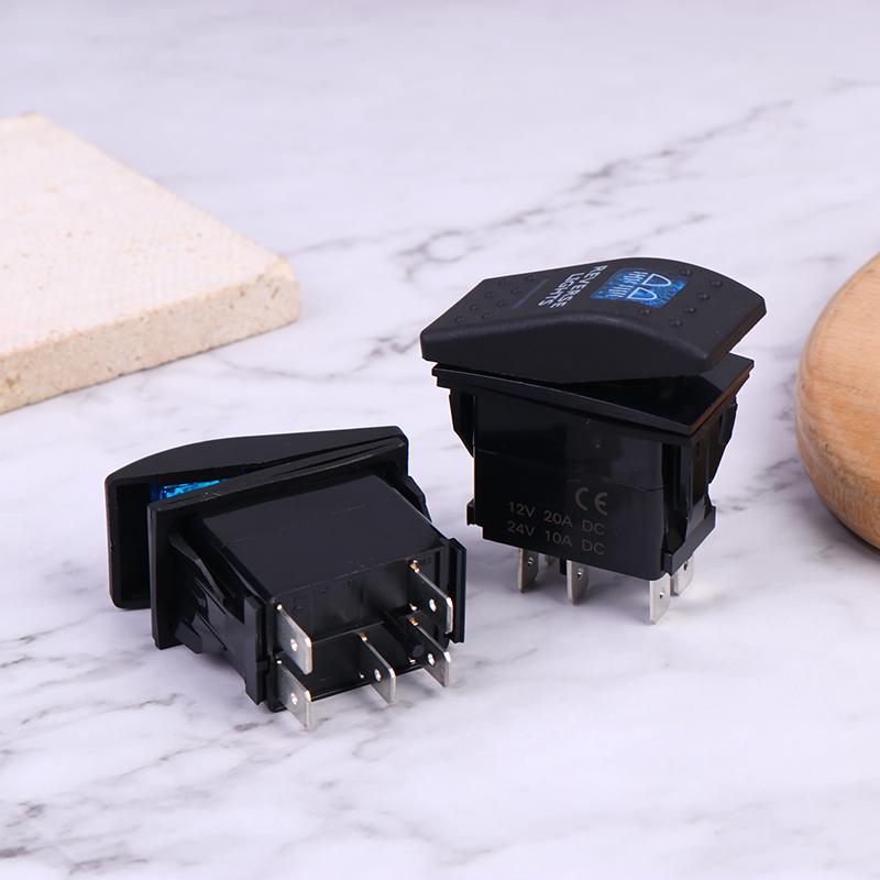 5Pin Car Switch Boat Truck Light Toggle Switch Waterproof 12V/24V Bar Style Toggle Rocker Reverse Rear Light Switch