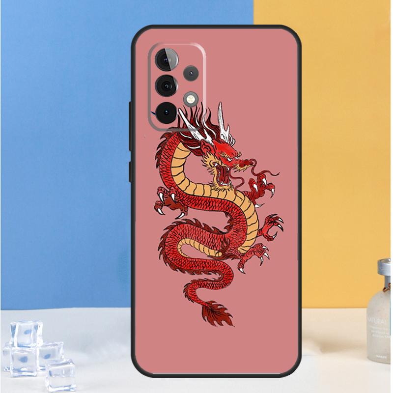 Japanese Dragon Style For Samsung Galaxy A05 A06 A13 A33 A53 A36 A26 A16 A54 A34 A14 A32 A52 A55 A35 A15 A56 Case