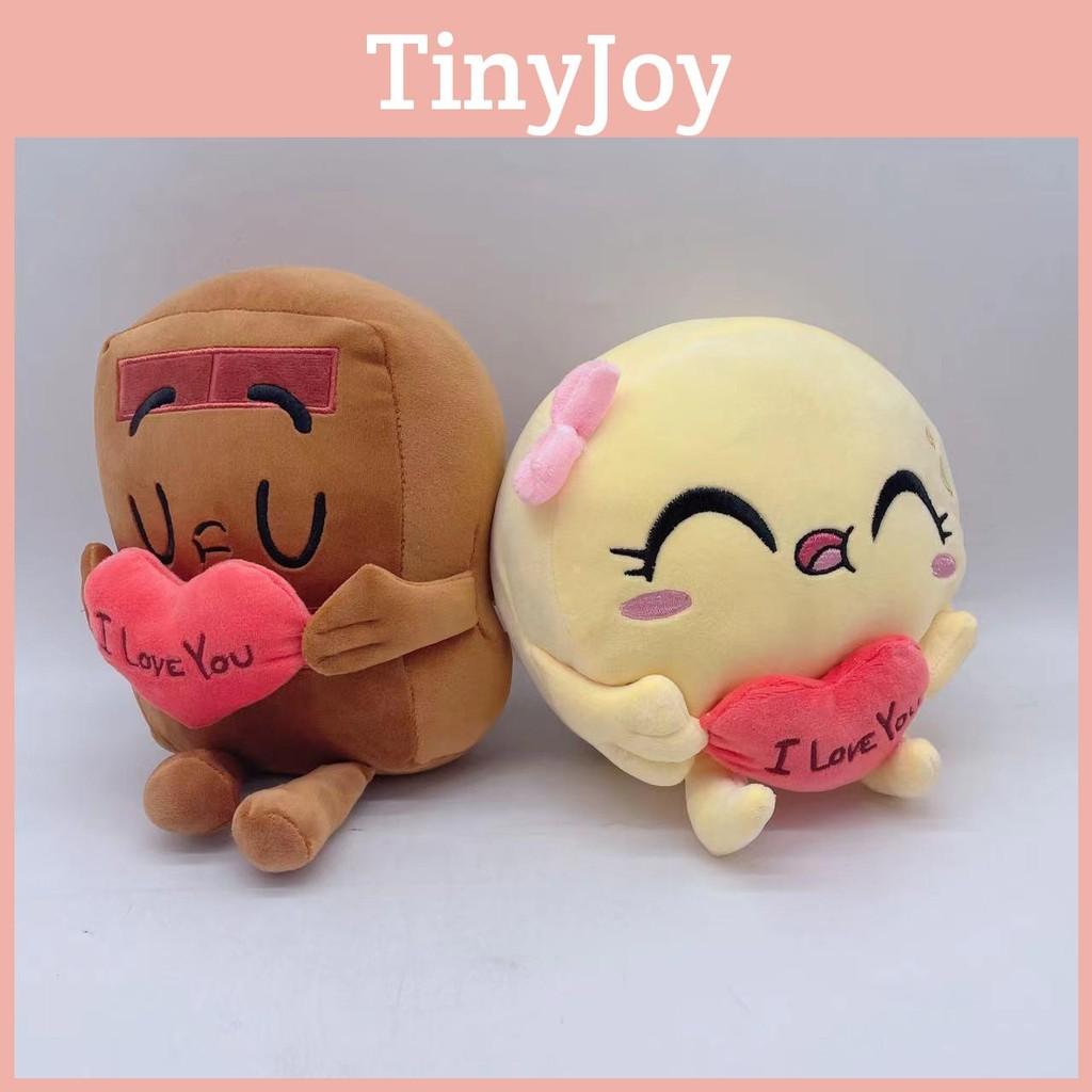 Pancake And Choco In Love Plush Toy Valentines Day Cartoon Pillow Decor Doll