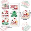 2025 Cute Christmas Stickers: Cartoon Santa, Snowman, Reindeer Decals for Christmas & New Year