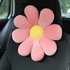 Cute Flower Car Neck Pillow Cushion Soft Car Headrest Waist Pillow Safety Seat Belt Shoulder Pad Car Accessories for Girls Women