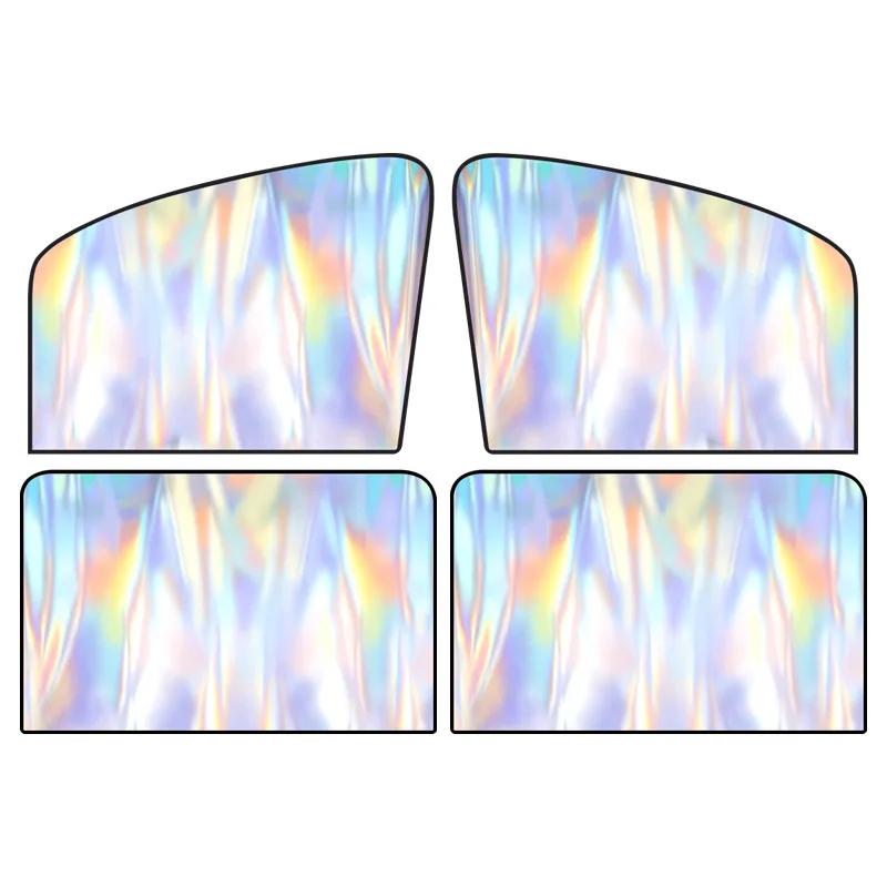 Magnetic Car Sunshade UV Protection Curtain Sun Shield Cover Titanium Silver front/rear Car Sun Shades Summer Sun Protection