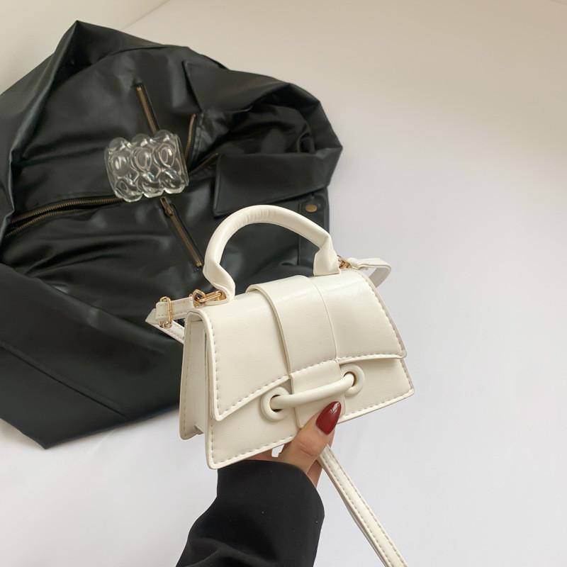 Chic Minimalist Stylish Handbag In Black White Orange Yellow Or Khaki Perfect For Everyday Use