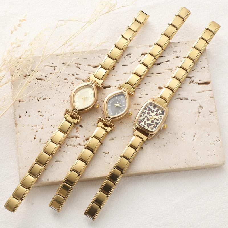 New Fashion Men Women's Stainless Steel Leopard Print Watch 9MM DIY Bracelet Bangle for Friend Wife Birthday Jewelry Gifts