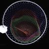 1 Pcs Nylon Fishing Net Rhombus Mesh Hole Net Collapsible Fishing Tools 3 Sizes