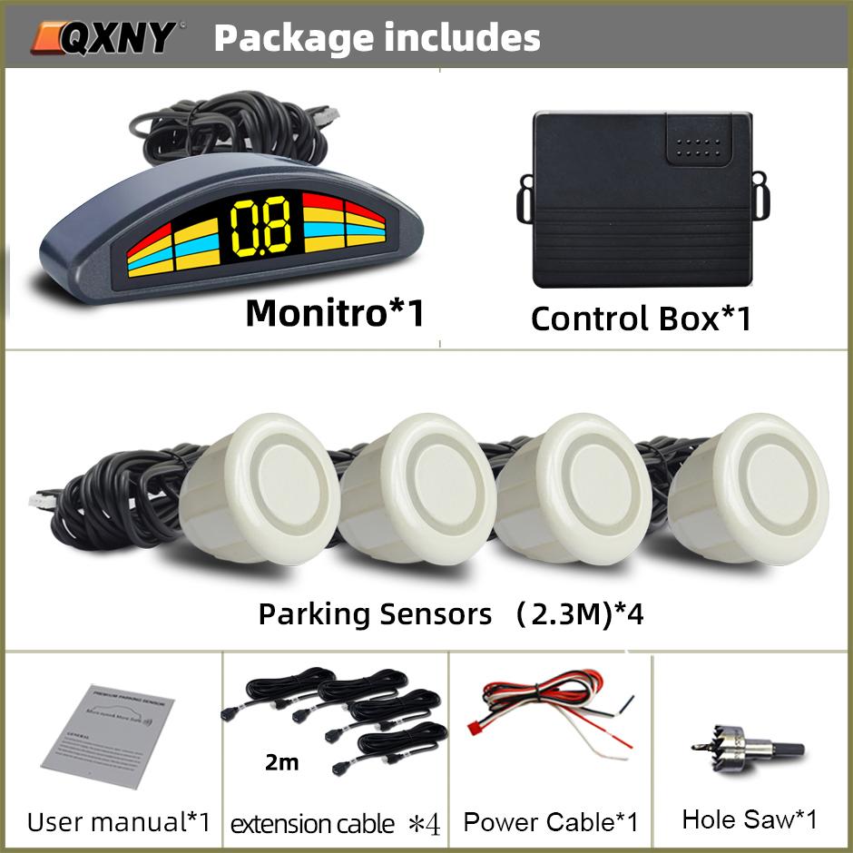 Professional Front Parking Sensor Kit Auto Car Prefix Parktronic Vehicle Assistant System Buzzer Alarm Volume Not Backup Radar