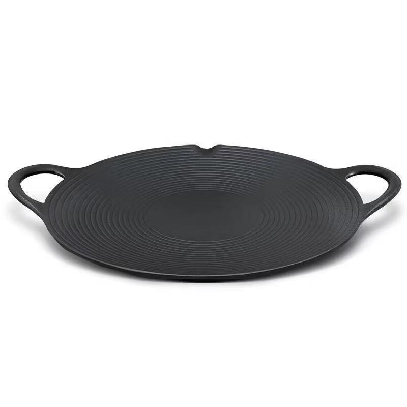 ZISIZ Cast Iron BBQ Grill Pan