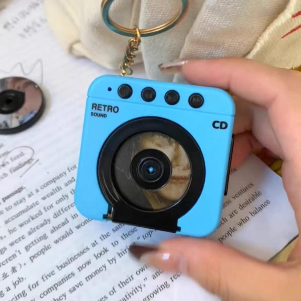 Tape Music Key Chain Cassette Recorder Key Storage Holder Useful CD Player Keychain  Friend Gift