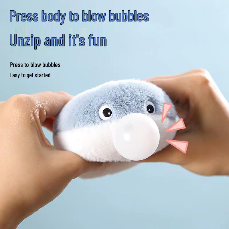 Le Jier Pull-String Wagging Tail Bubble-Blowing Turtle Pendant Toy