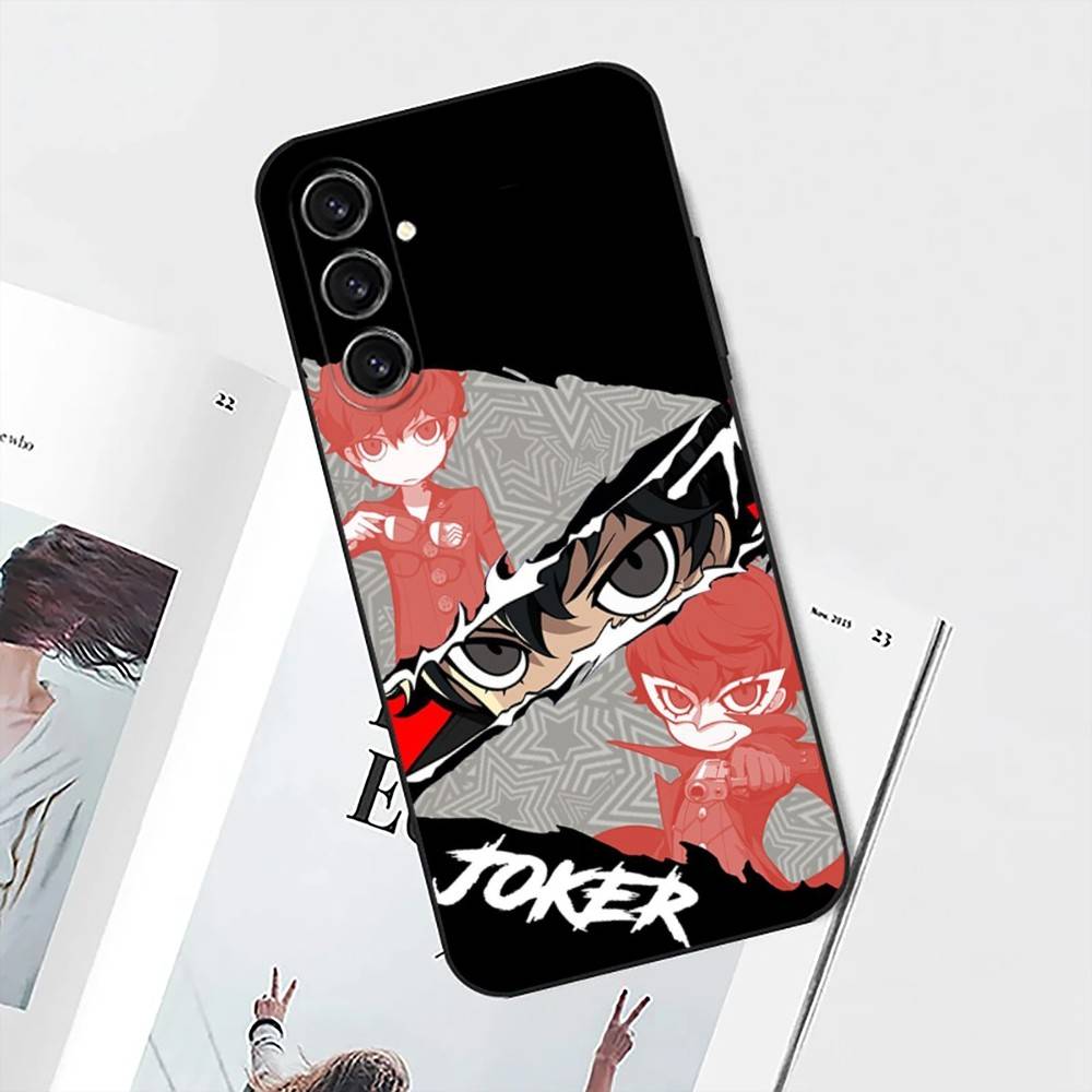 Game P-Persona 5 Phone Case For Samsung S25,S24,S21,S22,S23,S30,Ultra,S20,Plus,Fe,Lite,Note,10 Black Soft Shell
