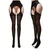 Thigh Side Open Sexy Stocking Soft Top Thigh High Stockings Suspender Garter Belt Lingerie Women'S Tights Pantyhose
