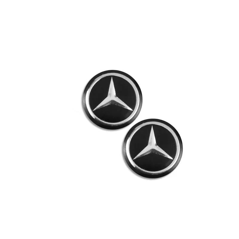 C200 E200 Dla Mercedes Benz 14mm Naklejki z Godłem Kluczyka Samochodowego Akcesoria Dla Mercedes Benz AMG E S C A B Klasa GLE GLS CLS GLC CLA G