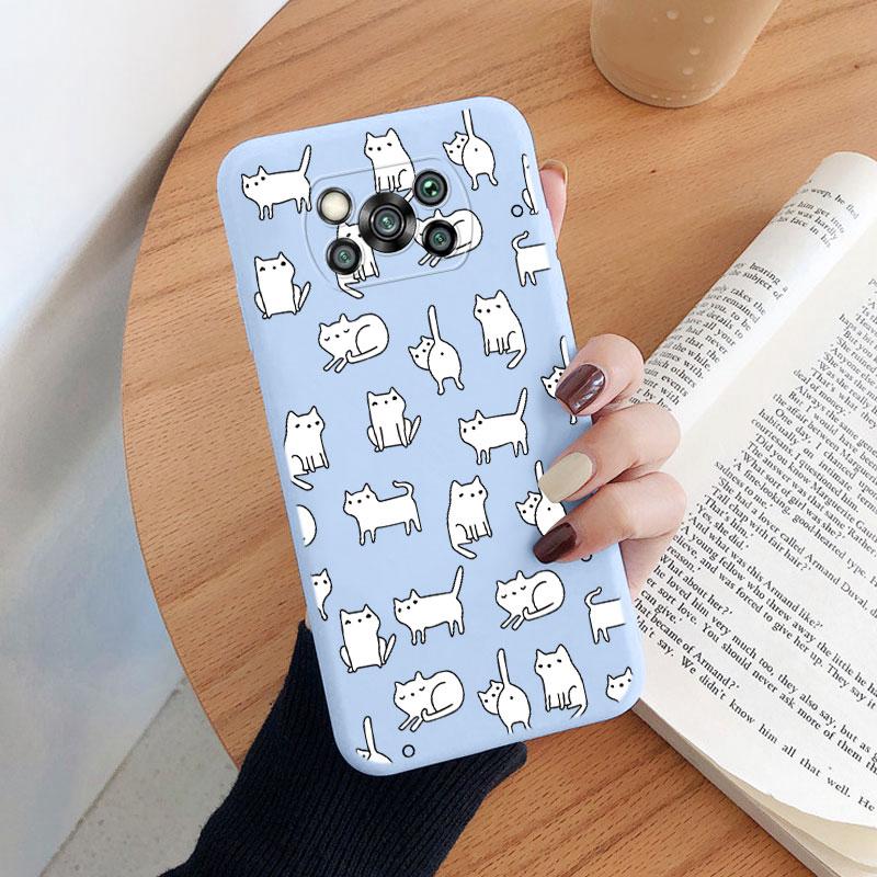 For Poco X3 Pro PocoX3 NFC Cover Cute Flower Phone Case For Xiaomi Poco X3 X 3 Fashion Dinosaur Silicone Bumper Soft TPU Coque