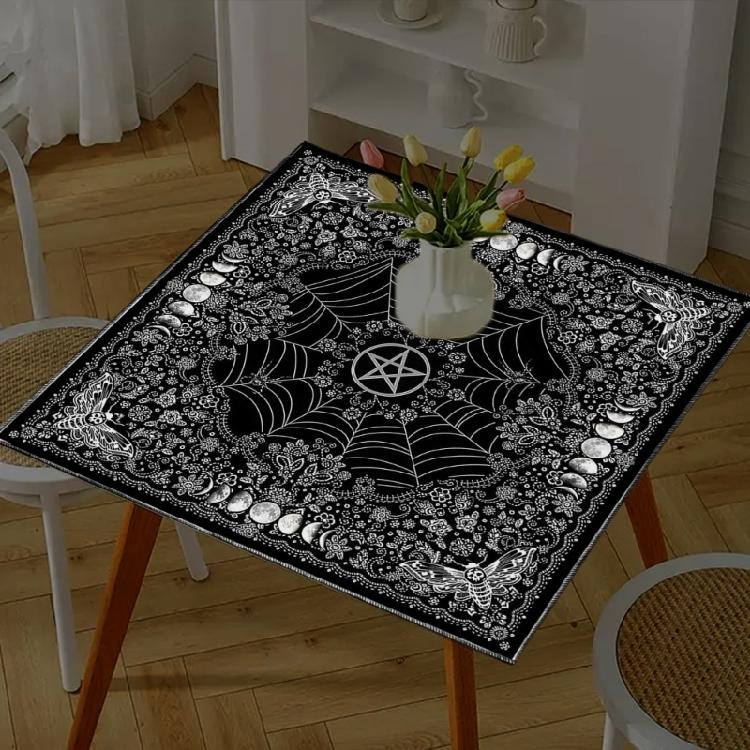 Moon Flower Star Astrology Tablecloth Tarots Divinations Tablecloth Altars Cloth Divinations Board Game Accessories